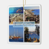 zEG063 SHARM EL SHEIK in rood Zee, EGYPTE, Keramisch Ornament (Links)