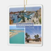 zEG065 mozaïek van het Rode Zee van HURGHADA in Eg Keramisch Ornament (Links)