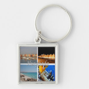 zEG068 HURGHADA, Egypte, rood Zee, mozaïek, Sleutelhanger