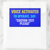 Zeg...? Aangepaste spraakgeactiveerde Sticker (Tas)