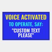 Zeg...? Aangepaste spraakgeactiveerde Sticker (Voorkant)