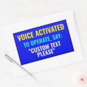 Zeg...? Aangepaste spraakgeactiveerde Sticker (Envelop)