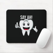 Zeg Ah! Cute Teeth Doctor Dentist Orthodontist Muismat (Met muis)