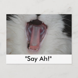 Zeg Ah!/Dentist Humor Briefkaart