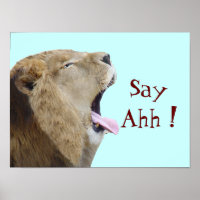 Zeg Ahh! Poster afdrukken