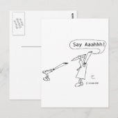 Zeg Ahhh Briefkaart (Voorkant / Achterkant)