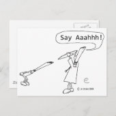 Zeg Ahhh Briefkaart (Voorkant / Achterkant)