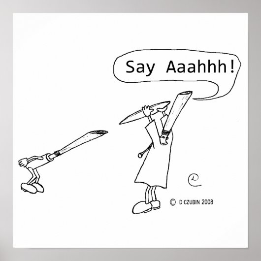 Zeg Ahhh Poster (Voorkant)