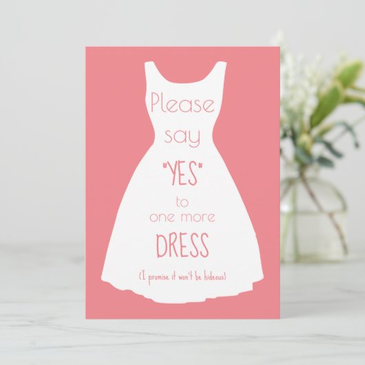 Zeg alstublieft ja, bent u mijn Bridesmaid Kaart? Kaart (Staand voorkant)