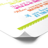 Zeg Baby shower Games Poster Fiesta niet (Hoek)