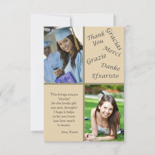 Zeg Bedankt Foto Dank je opmerkingen (Voorkant)