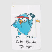 Zeg Birdie tegen me! Golfhanddoek (Voorkant)