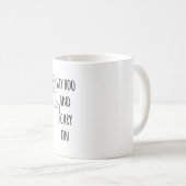 Zeg boe en eng op - grappige halloween koffiemok (Voorkant rechts)