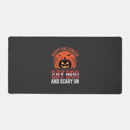 Zeg Boe Halloween Pompoen Ontwerp_1 Bureaumat (Voorkant)
