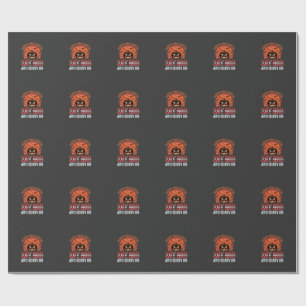 Zeg Boe Halloween Pompoen Ontwerp_1 Cadeaupapier