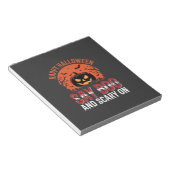 Zeg Boe Halloween Pompoen Ontwerp_1 Notitieblok (Schuin)