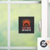 Zeg Boe Halloween Pompoen Ontwerp_1 Raamsticker (Huis)