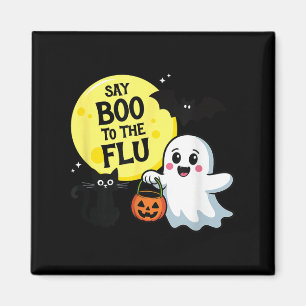 Zeg Boe tegen de griep Halloween Magneet