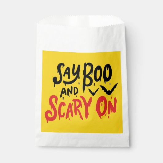 Zeg Boo en Scary op | Funny Halloween Party Bedankzakje (Voorkant)