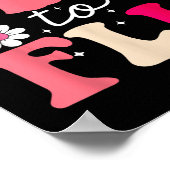 Zeg Boo tegen de griepgrappige Halloween Schattige Poster (Hoek)