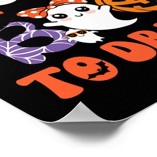 Zeg Boo tegen drugs Funny Halloween Red Week A Poster (Hoek)