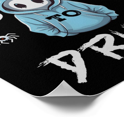 Zeg Boo tegen drugs Funny Halloween Red Week A Poster (Hoek)