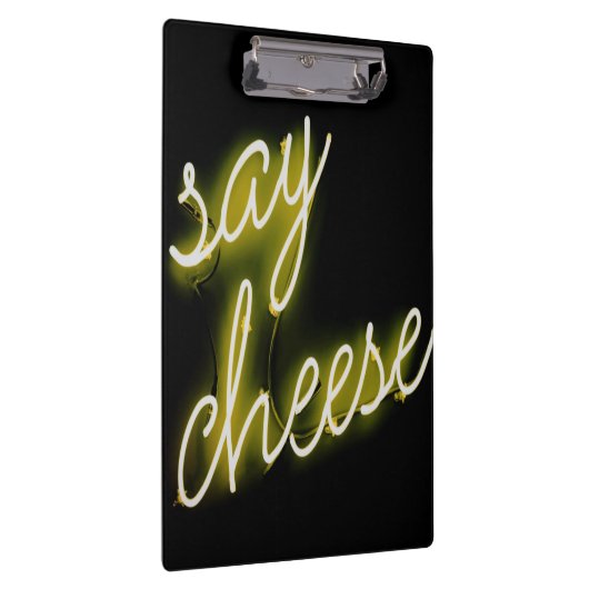 Zeg Cheese Neon Lights Klembord (Rechts)
