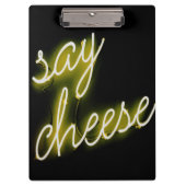 Zeg Cheese Neon Lights Klembord (Voorkant)