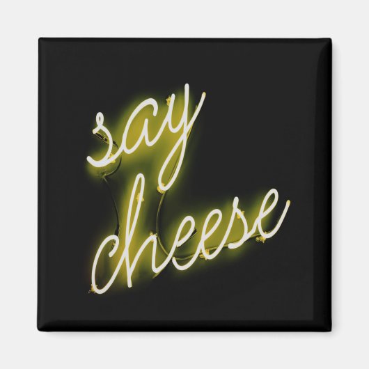 Zeg Cheese Neon Lights Magneet (Voorkant)