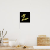 Zeg Cheese Neon Lights Poster (Keuken)