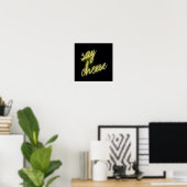 Zeg Cheese Neon Lights Poster (Thuiskantoor)