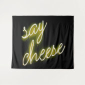 Zeg Cheese Neon Lights Wandkleed (Voorkant (horizontaal))