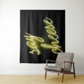 Zeg Cheese Neon Lights Wandkleed (In situ)