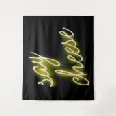 Zeg Cheese Neon Lights Wandkleed (Voorkant)