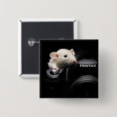 Zeg Cheese! Vierkante Button 5,1 Cm (Voorkant /achterkant)