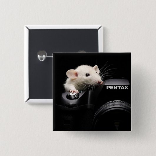 Zeg Cheese! Vierkante Button 5,1 Cm (Voorkant /achterkant)