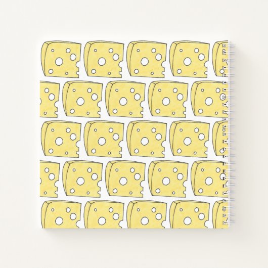 Zeg Cheese Yellow Cheddar Swiss Cheesos Foodie Notitieboek (Achterkant)