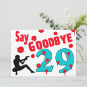 Zeg dag tegen 29 een 30e verjaardag kaart (Staand voorkant)