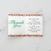 Zeg dank aan het leraar Wenskaart Kaart (Binnen)