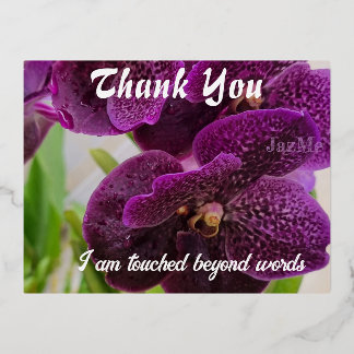 Zeg dank je folie feestdagen briefkaart