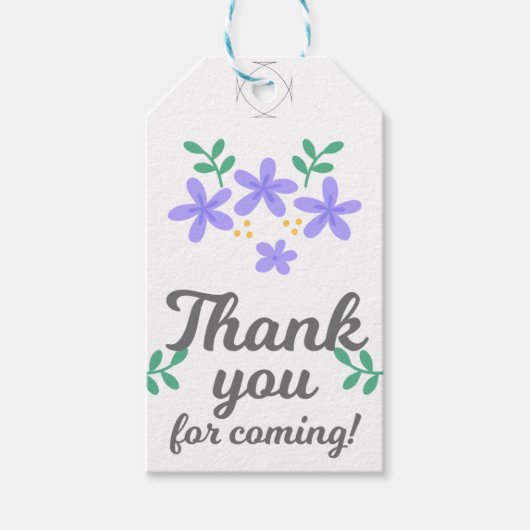 Zeg 'Dank je' in stijl met Unique Gift Label Cadeaulabel (Voorkant)