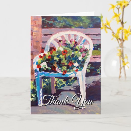 Zeg dank je wel met dit rood geel blauw violet kaart (Gele Bloem)