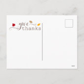 Zeg Dank Kat en Zonnebloemen Herfst Thanksgiving Feestdagenkaart (Achterkant)