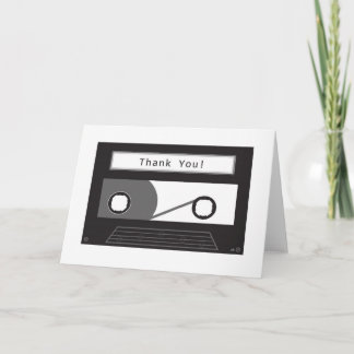 Zeg dank u met een mix tape bedankkaart