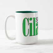 Zeg dat het geen koriander is tweekleurige koffiemok (Links)