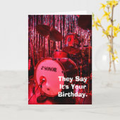 Zeg dat het je verjaardagsdrummer Kaart is (Gele Bloem)