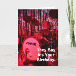 Zeg dat het je verjaardagsdrummer Kaart is