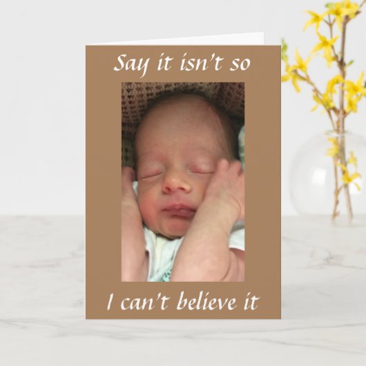 * ZEG DAT HET NIET ZO IS * JE KUNT NIET "70" DRAAI KAART (Gele Bloem)