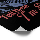 Zeg dat ik overwerkt ben, ik heb vakantie nodig poster (Hoek)