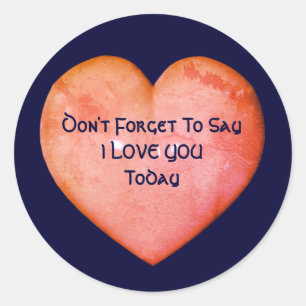 Zeg dat ik van je Inspirerend hou Ronde Sticker